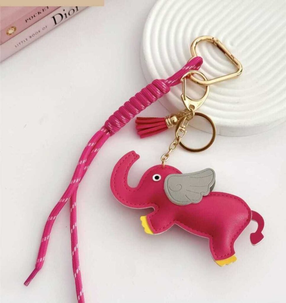 LLAVERO ELEFANTE FUCSIA (K008)