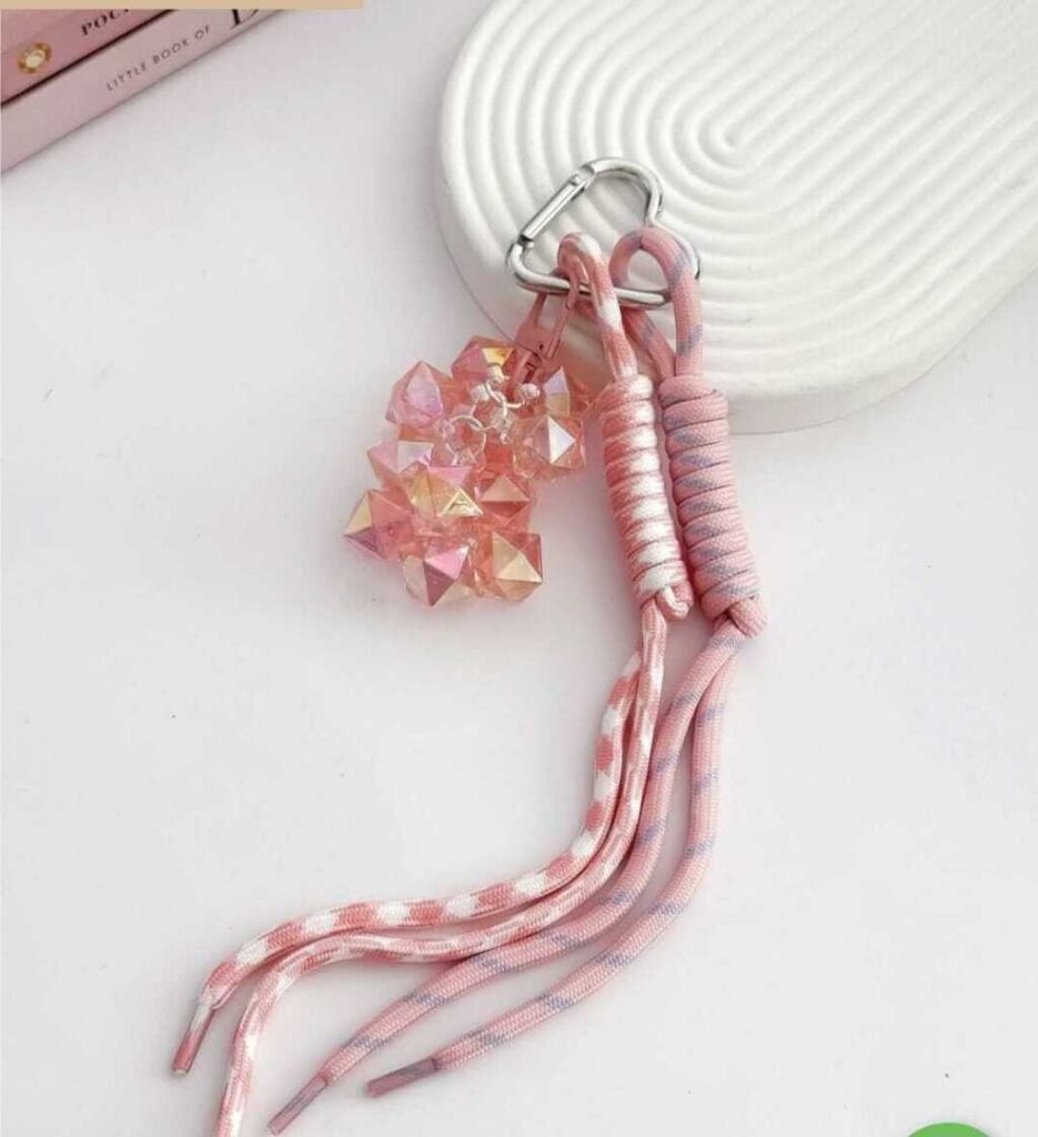 LLAVERO ROSA BRILLANTE (K013)
